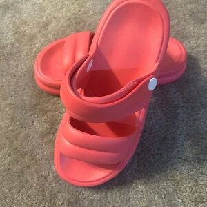 Coral Slide Sandals